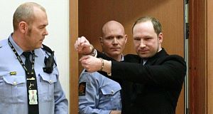 Anders Breivik in court