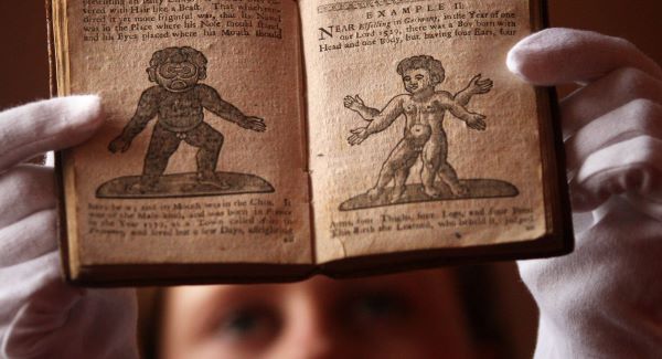 Lyon & Turnbull book specialist Cathy Marsden looks at a 1760 manual for sex and pregnancy called "Aristotle's Compleat Masterpiece"Picture: PA