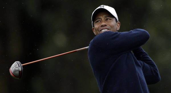 Tiger Woods watches his tee shot on the 15th hole of the north course at the Torrey Pines during the second round of the Farmers Insurance Open.Picture: AP