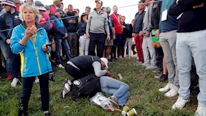 Brooks Koepka tee shot hits woman in face leaving her with 'nasty injury'